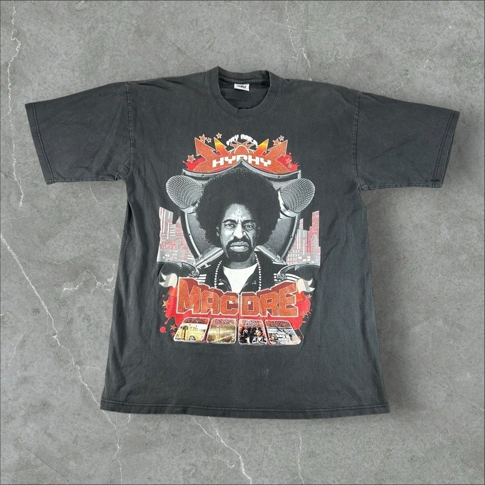 Vintage Mac Dre Shirt Mens 2XL Black 2XLT Black Y2K Bay Area Hip Hop Hyphy RARE